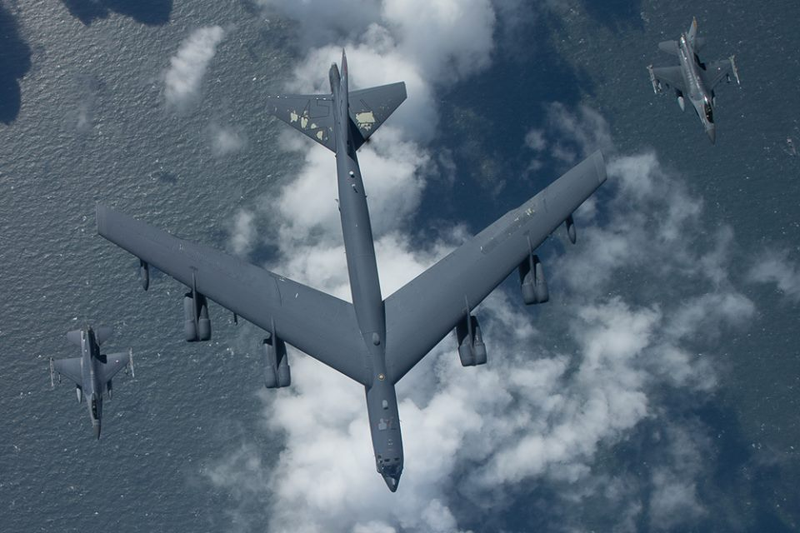 Illustration for article titled The US Just Held Long-Range Bomber Drills Over An Area Russia Wants